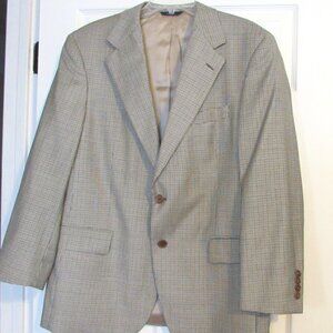 Vintage BROOKS BROTHERS 100% Wool Sports Jacket Size 42 Short